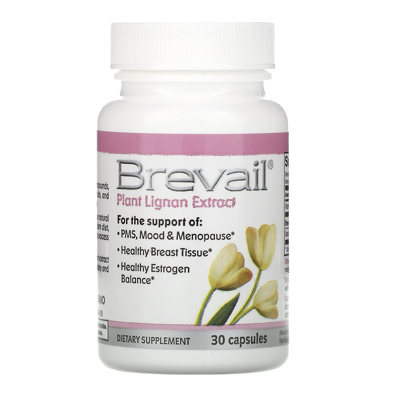 Barlean's, Brevail Plant Lignan Extract, 30 Capsules UPC 705875100267 | HiLife Vitamins