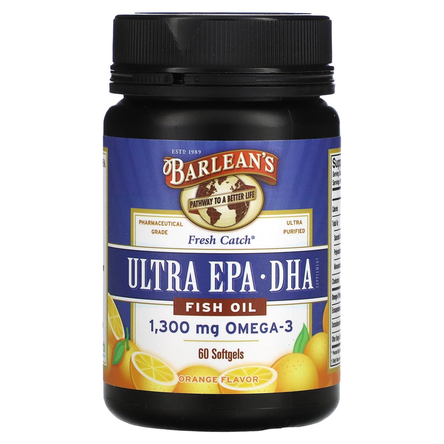 Barlean's, Fresh Catch Ultra EPA-DHA, 60 Softgels UPC 705875610063 | HiLife Vitamins