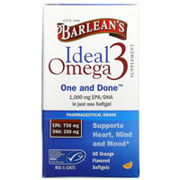 Barlean's, Ideal Omega3, 60ct Softgels UPC 705875610193 | HiLife Vitamins