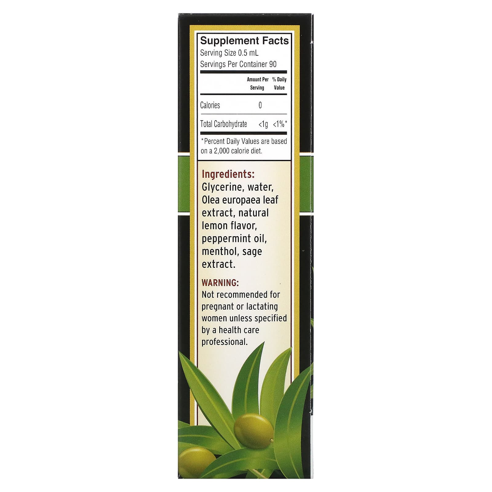 Barlean's, Olive Leaf Complex Throat Spray Peppermint Flavor, 1.5 Oz UPC 705875700023 | HiLife Vitamins