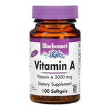 Bluebonnet, Vitamin A, 3,000 mcg, 100 Softgels - 743715002982 | Hilife Vitamins