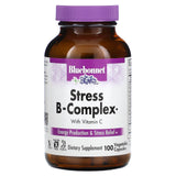 Bluebonnet, Stress B-Complex, 100 Vegetarian Capsules - 743715004245 | Hilife Vitamins