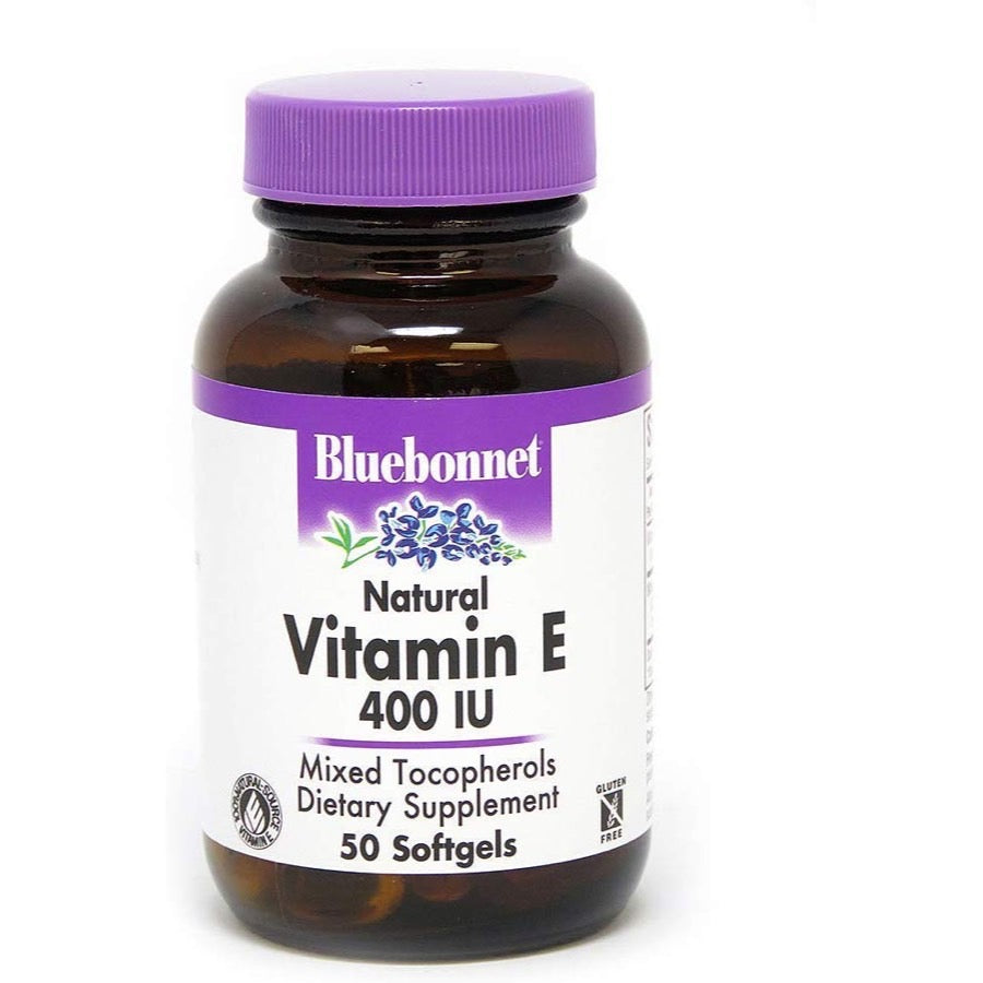 Bluebonnet, Vitamin E 400 IU Mixed, 50 Softgels UPC 743715006164 | HiLife Vitamins