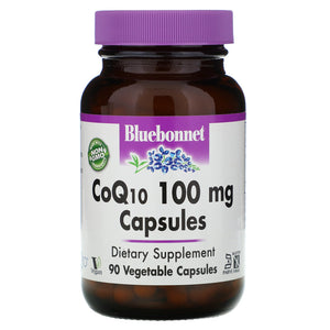 Bluebonnet, CoQ10 100 mg, 90 Vegetarian Capsules - 743715008250 | Hilife Vitamins