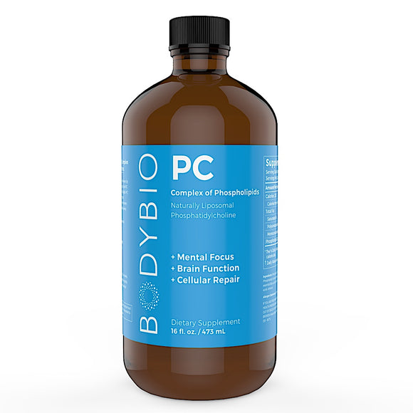 BodyBio, PC Liquid Complex of Phospholipids, 16 fl oz - 743474915509 | Hilife Vitamins