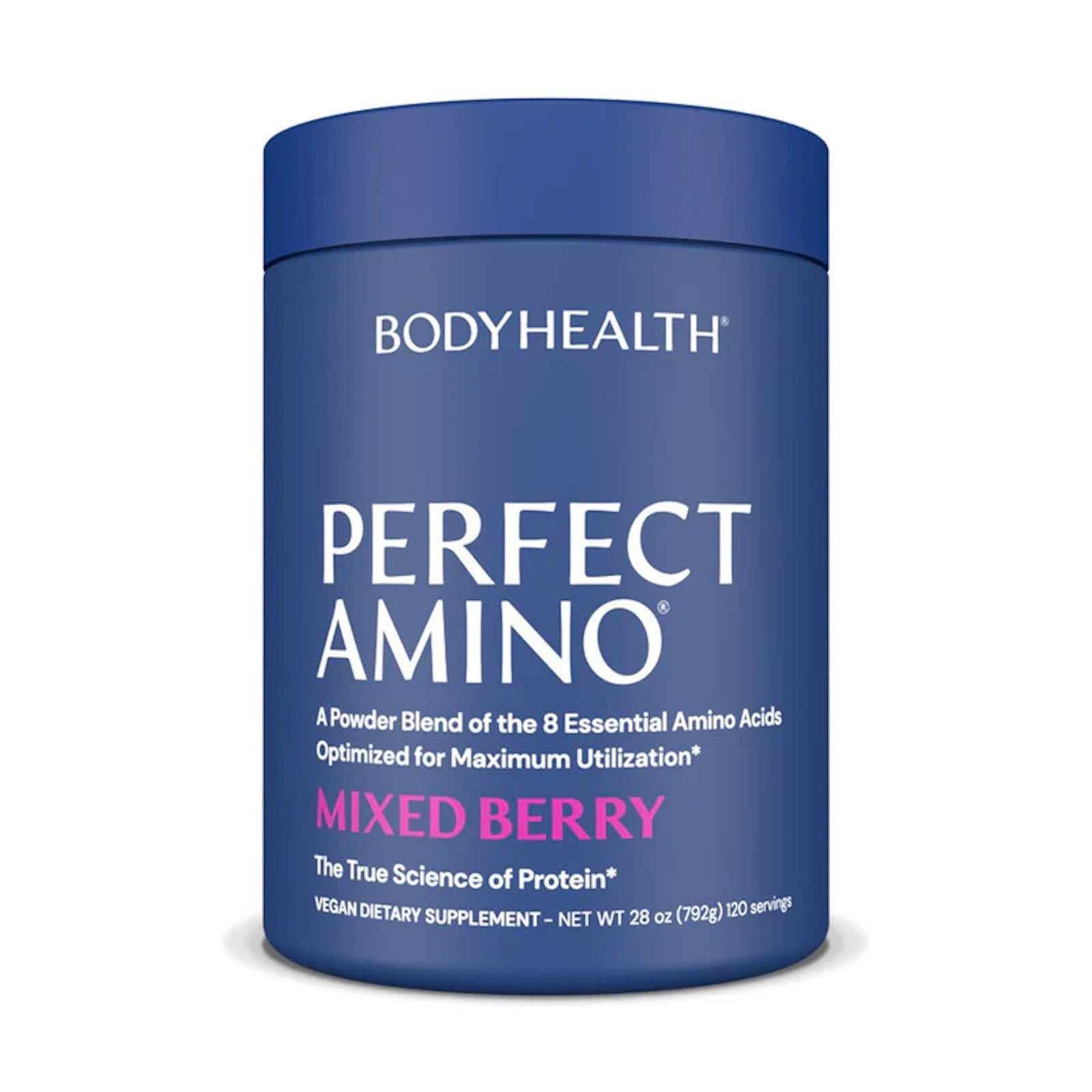Bodyhealth, Perfect Amino, Mixed Berry, 120 Servings UPC 850039655746 | HiLife Vitamins