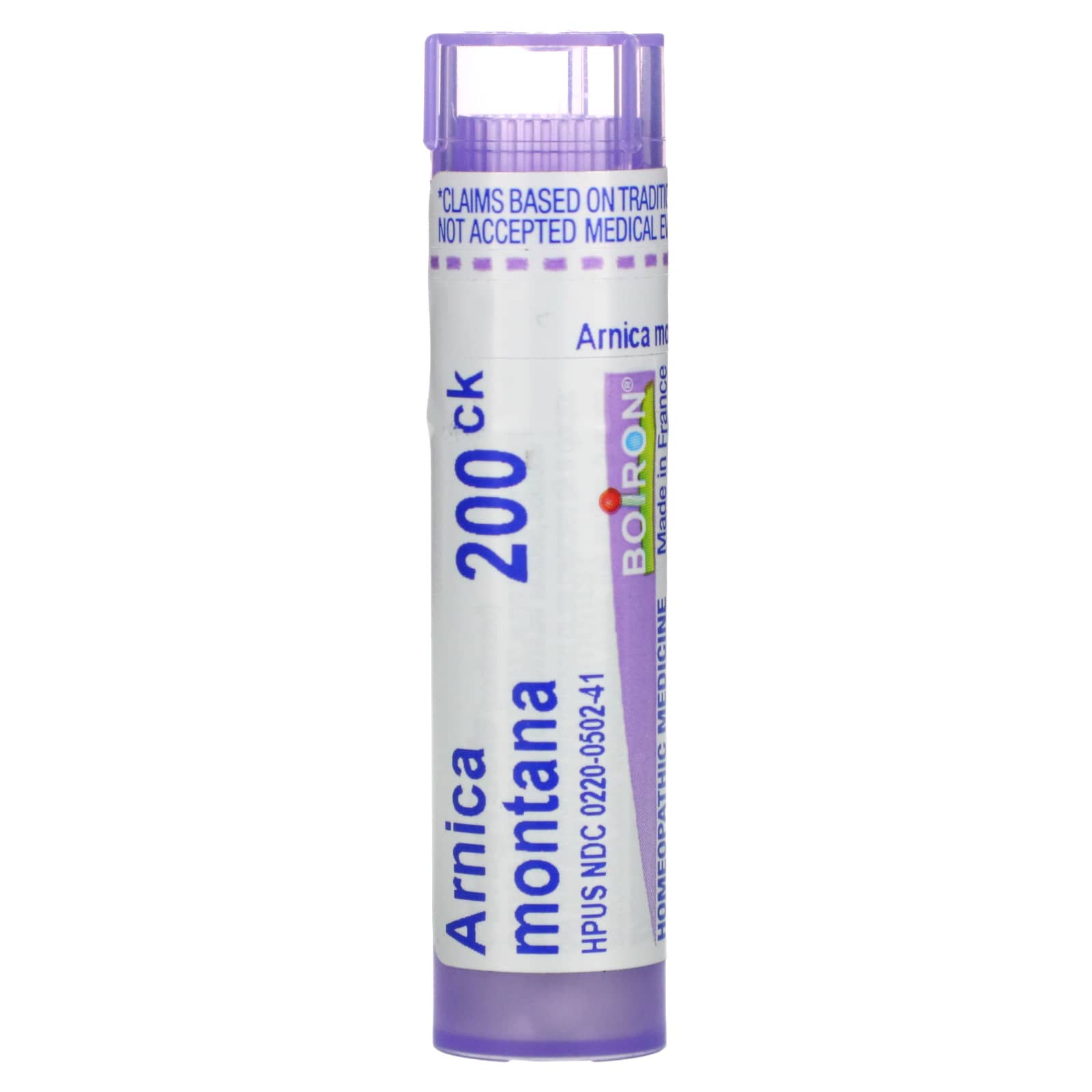 Boiron, arnica Montana 200ck, 80 pellets UPC 306960075318 | HiLife Vitamins
