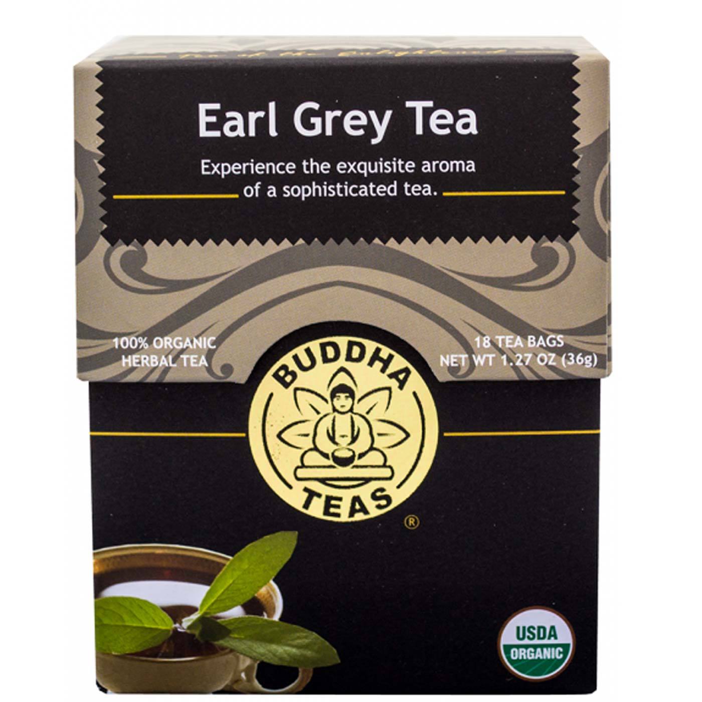 Buddha Teas, Earl Grey Tea, 18 Tea Bags UPC 819005011573 | HiLife Vitamins