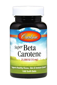 Carlson Labs, Super Beta Carotene, 100 Softgels - [product_sku] | HiLife Vitamins