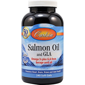 Carlson Labs, Norw Sal Oil With Gla, 240 Softgels - [product_sku] | HiLife Vitamins