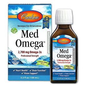Carlson Labs, Med Omega Fish Oil 2700 mg, 3.3 Oz - [product_sku] | HiLife Vitamins