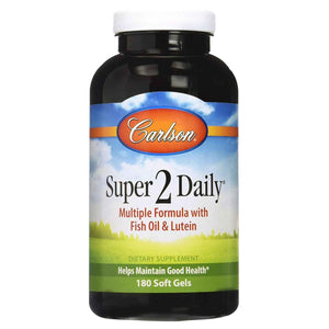 Carlson Labs, Super 2 Daily, 180 Softgels - [product_sku] | HiLife Vitamins