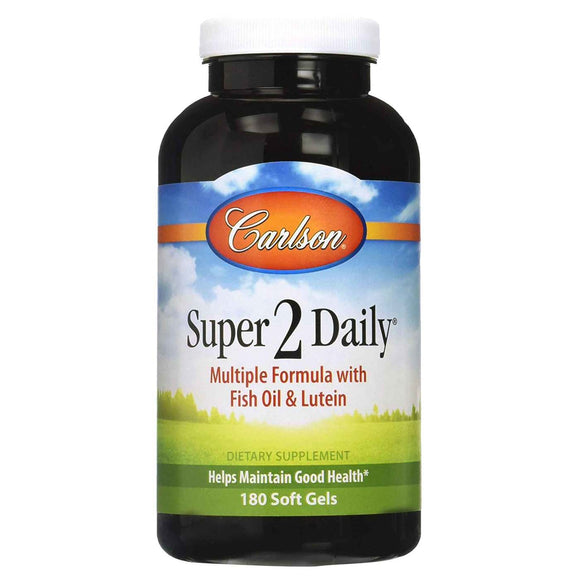 Carlson Labs, Super 2 Daily, 180 Softgels - [product_sku] | HiLife Vitamins