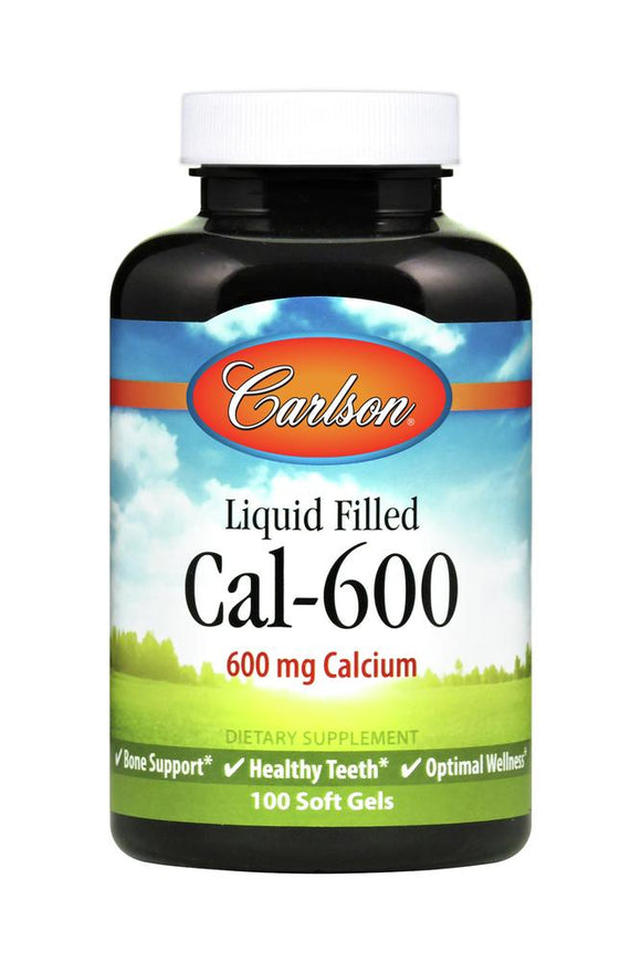 Carlson Labs, Liq Cal-600, 100 Softgels