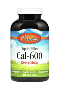 Carlson Labs, Liq Cal-600, 250 Softgels