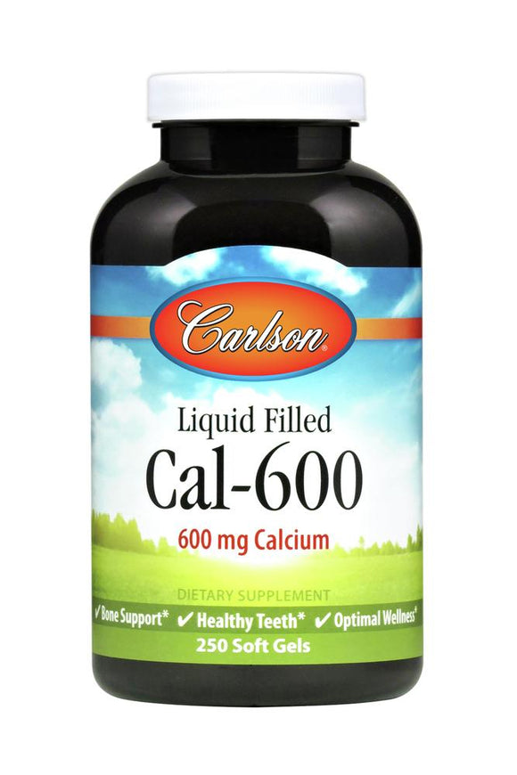 Carlson Labs, Liq Cal-600, 250 Softgels