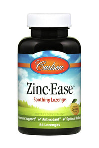 Carlson Labs, Zinc Ease 10mg  Lozenges, 84 Tablets