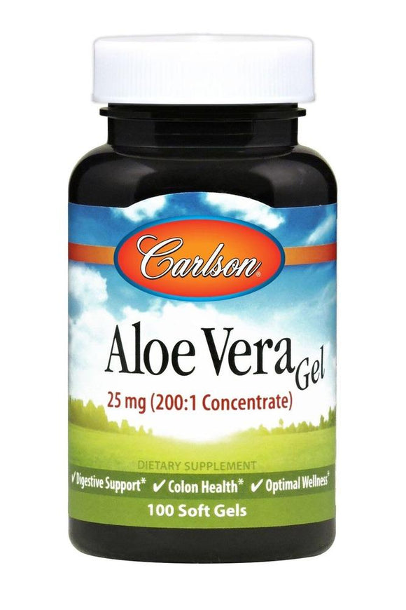 Carlson Labs, Aloe Vera Gel 25mg, 100 Softgels