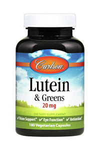 Carlson Labs, Lutein 15mg + Kale, 180 Capsules