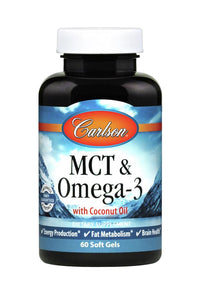 Carlson Labs, MCT & Omega-3, 60 Softgels