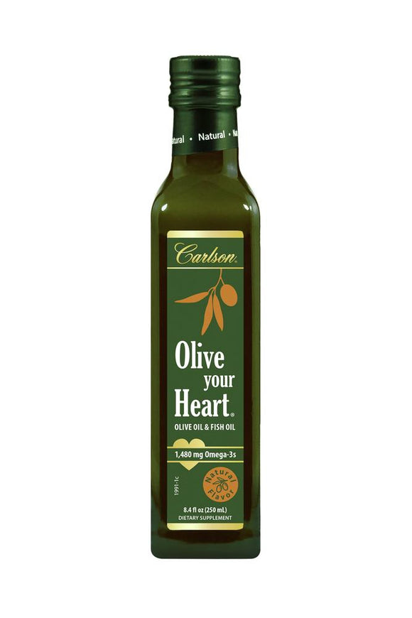 Carlson Labs, Olive Your Heart - Natural, 8.4 fl oz - [product_sku] | HiLife Vitamins