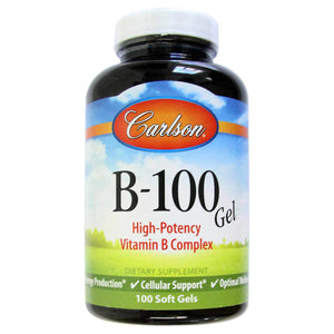 Carlson Labs, B-100, 100 Softgels - [product_sku] | HiLife Vitamins