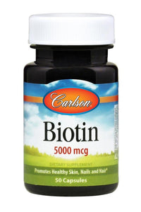 Carlson Labs, Biotin 5mg, 50 Capsules