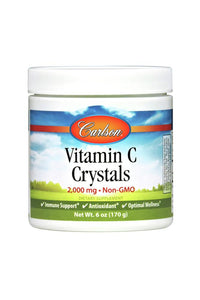 Carlson Labs, Vitamin C Crystals Non-GMO, 6 Oz Liquid - 088395335600 | Hilife Vitamins