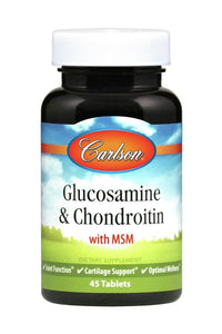 Carlson Labs, Glucosamine & Chondroitin, 45 Tablets - [product_sku] | HiLife Vitamins