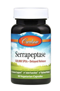 Carlson Labs, Serrapeptase, 90 Capsules - [product_sku] | HiLife Vitamins
