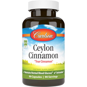 Carlson Labs, Ceylon Cinnamon 500 mg, 90 Capsules - 088395810206 | Hilife Vitamins