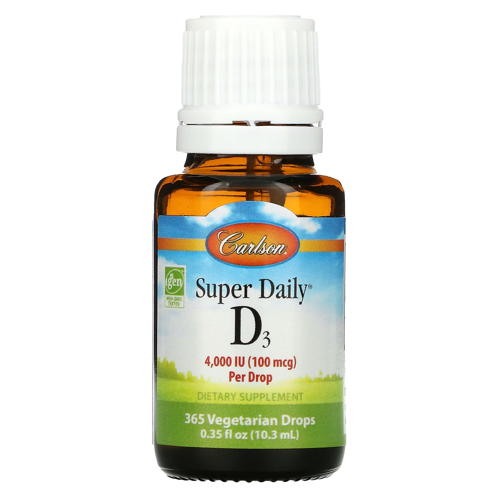 Carlson Labs, D3 Super Daily 4000 IU, .35 Oz - [product_sku] | HiLife Vitamins