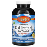 Carlson Labs, Low A Cod Liver Oil, 300 Softgels - 088395013935 | Hilife Vitamins