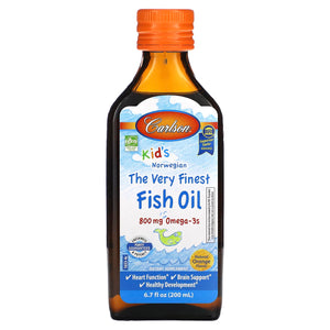 Carlson Labs, Kids Finest Fish Oil Orange, 200 ml - 088395016530 | Hilife Vitamins