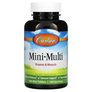 Carlson Labs, Mini-Multi, 180 Tablets - 088395041327 | Hilife Vitamins