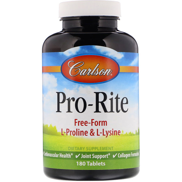 Carlson Labs, Pro-Rite 500mg, 180 Tablets - 088395042324 | Hilife Vitamins