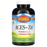 Carlson Labs, ACES + Zn, 360 Softgels - 088395044243 | Hilife Vitamins