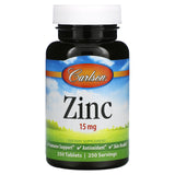 Carlson Labs, Zinc 15mg, 250 Tablets - 088395053122 | Hilife Vitamins