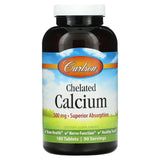 Carlson Labs, Chelated Calcium 250 mg, 180 Tablets - 088395054624 | Hilife Vitamins