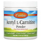Carlson Labs, Acetyl L-Carnitine Powder, Free-Form Amino Acid, 3.53 oz (100g) - 088395079252 | Hilife Vitamins