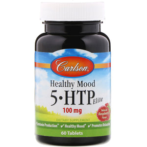 Carlson Labs, Healthy Mood 5-HTP Elite, 60 Tablets - 088395085505 | Hilife Vitamins