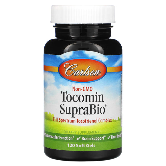 Carlson Labs, Tocomin SupraBio, 120 Softgels - 088395087202 | Hilife Vitamins