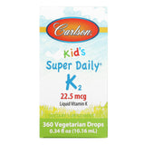 Carlson Labs, Super Daily K-2 Drops For Kids, 360 drops - 088395103308 | Hilife Vitamins