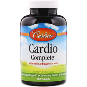 Carlson Labs, Cardio Complete, 180 Tablets - 088395420108 | Hilife Vitamins
