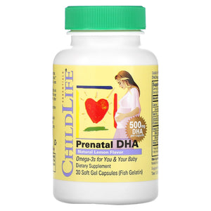 Childlife, Prenatal Dha-Lemon, 30 Softgels - 608274125001 | Hilife Vitamins