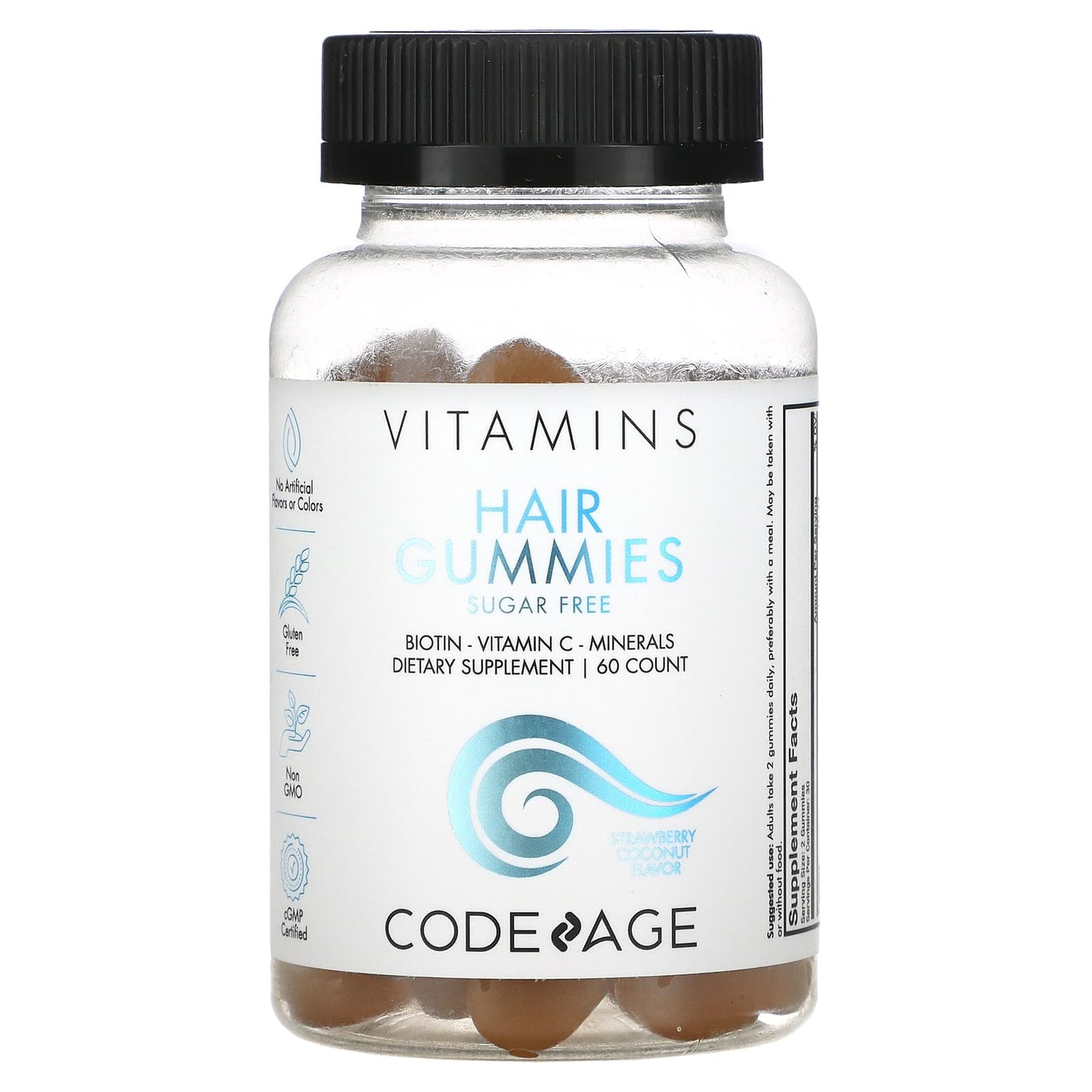 Codeage, Hair Gummies, 60 Gummies UPC 850026121117 | HiLife Vitamins