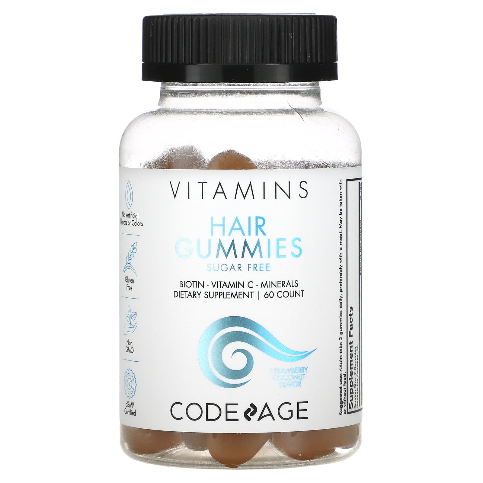 Codeage, Hair Gummies, 60 Gummies UPC 850026121117 | HiLife Vitamins
