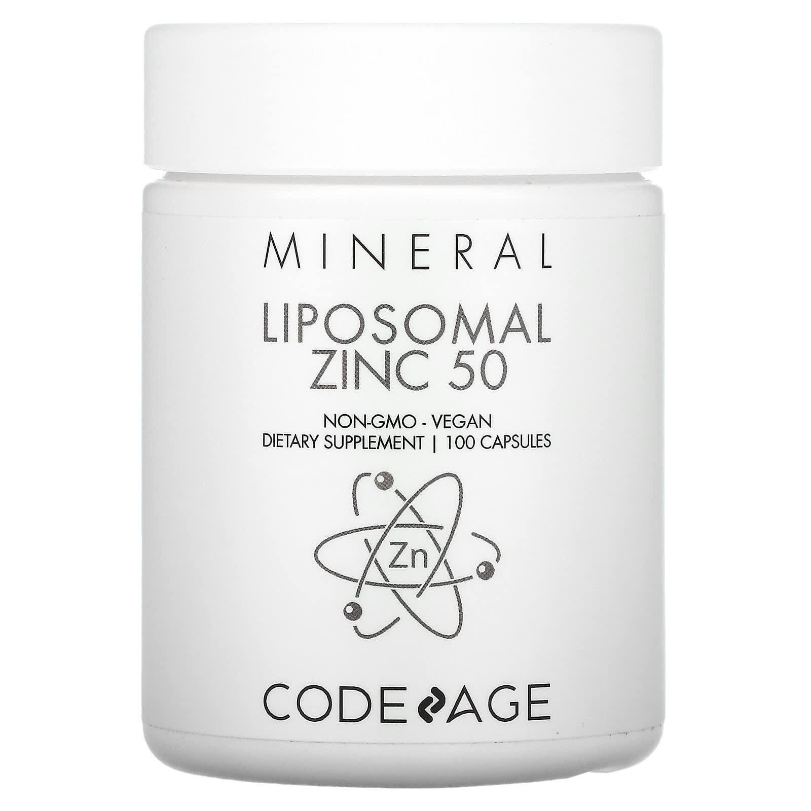 Codeage, Liposomal Zinc, 100 capsules UPC 850026121292 | HiLife Vitamins