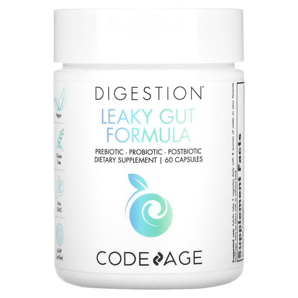 Codeage, Leaky Gut Formula, 60 capsules - 850043333128 | Hilife Vitamins