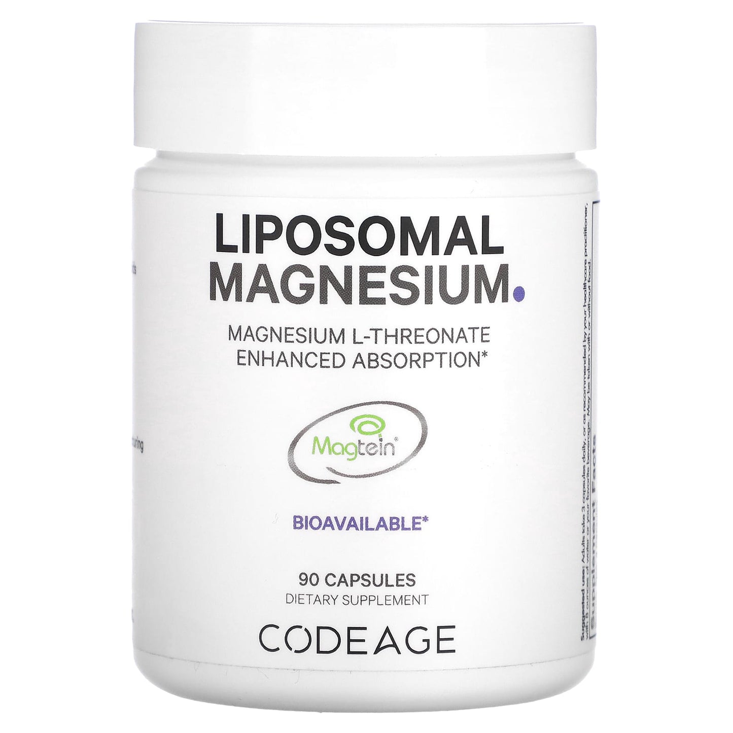 Codeage, Liposomal Magnesium L-Threonate, 90 Capsules UPC 850049609258 | HiLife Vitamins
